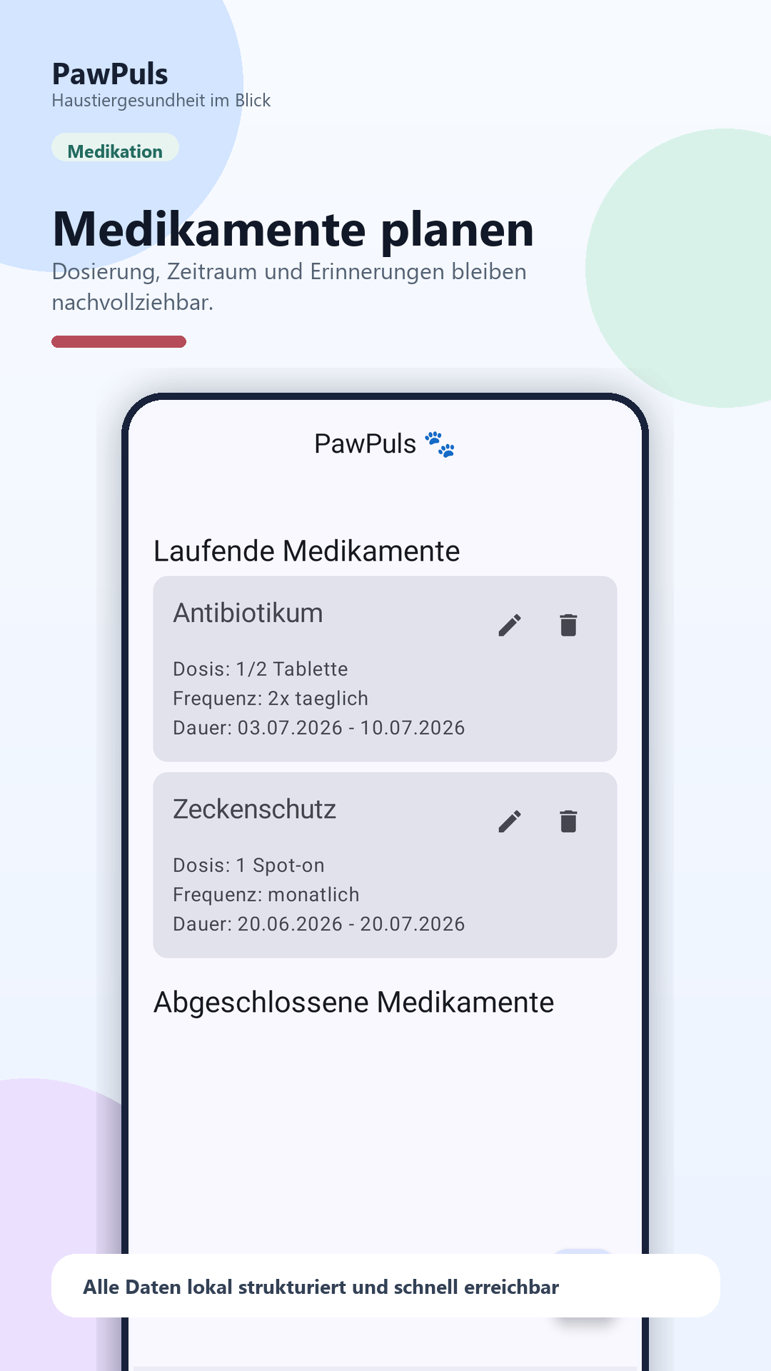 PawPuls Medikamente
